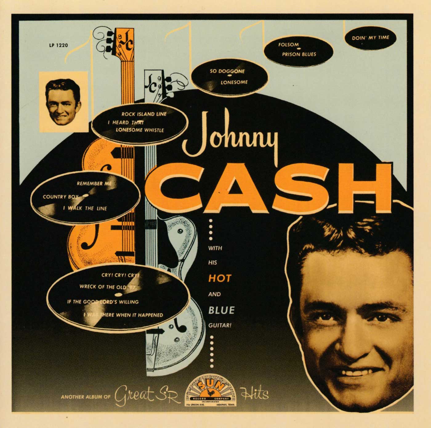 With His Hot Blue Guitar